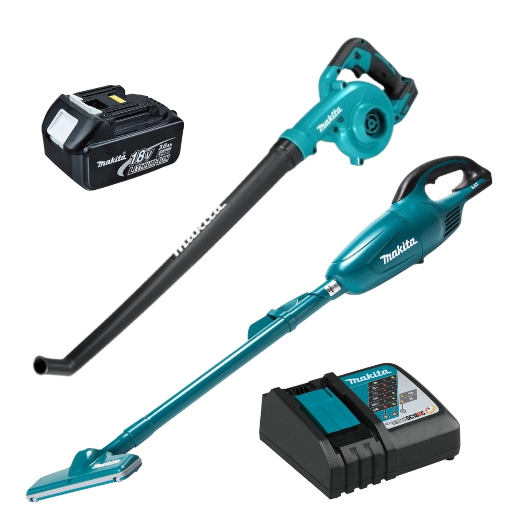 Makita – Cordless Vacuum Cleaner & Blower with 3.0Ah Battery and Charger