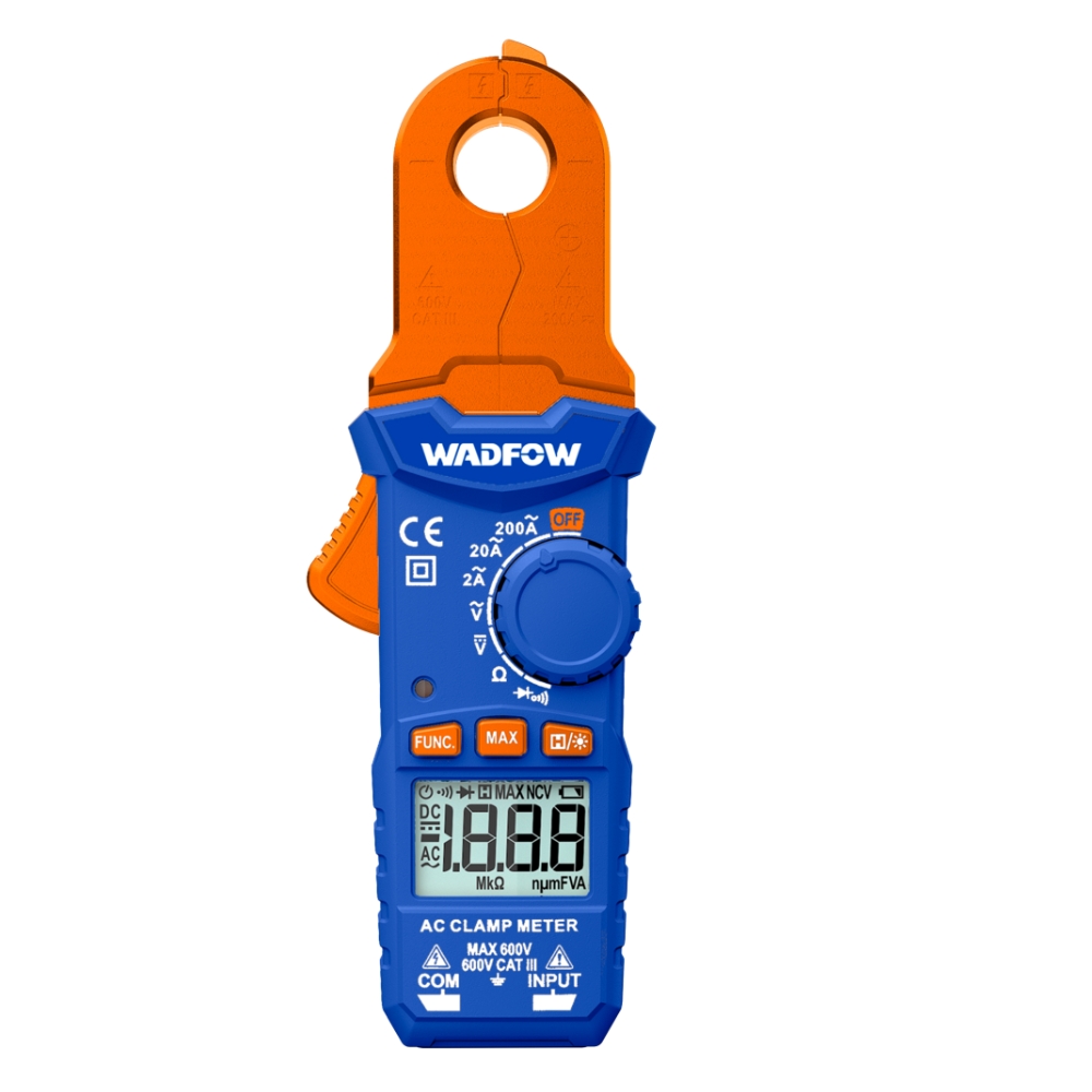 Wadfow-CLAMP METER DIGITAL AC/DC  200A RMS 2000 + BAT