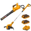 INGCO – 2 PCE GRASS TRIMMER AND BLOWER WITH 2 BATTERY AND CHARGER INGCO – 2 PCE GRASS TRIMMER AND BLOWER WITH 2 BATTERY AND CHARGER