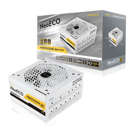 Antec NeoEco Series 1000W GEN5 80 Plus Gold Fully Modular – White