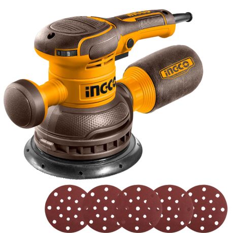 Ingco – Corded Rotary Sander (450W) incl 5 Sanding Papers