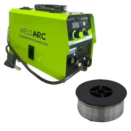 Weldarc – MMT MIG200 Welding Machine with MIG Wire Fluxcore (0.9mm x 1kg)