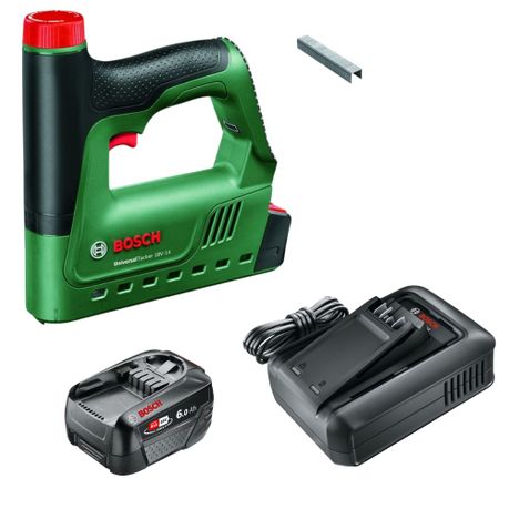 Bosch – Cordless Universal Tacker (18V-14) with 6.0Ah Battery and Charger