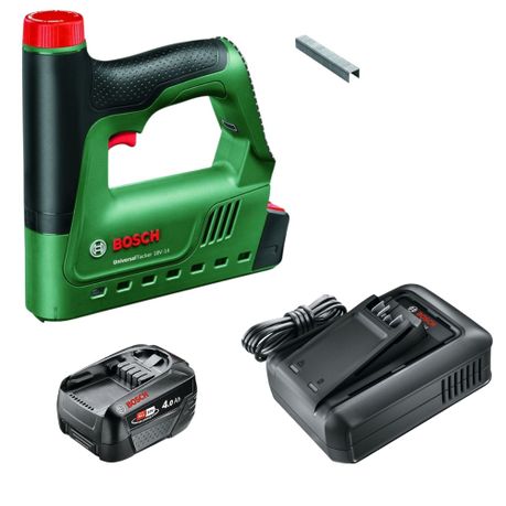 Bosch – Cordless Universal Tacker (18V-14) with 4.0Ah Battery and Charger