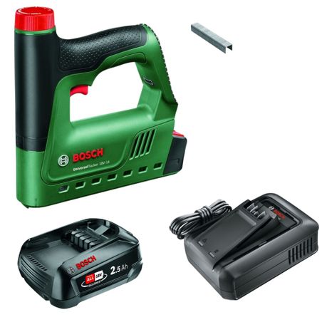 Bosch – Cordless Universal Tacker (18V-14) with 2.5Ah Battery and Charger