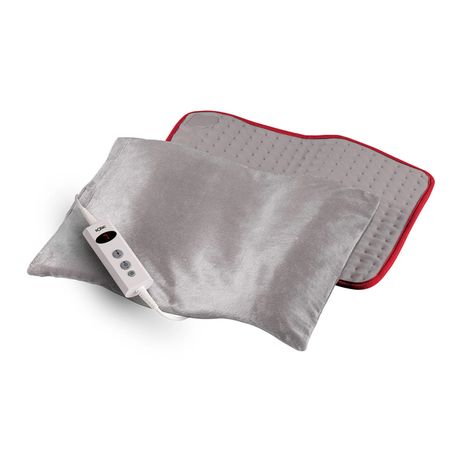Solac Heating Pad Soft Fabric Grey 10 Heat Settings 100W