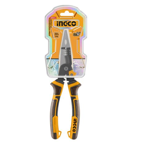 Ingco – 6-in-1 Multi-Function Long Nose Pliers – 8″ / 200mm