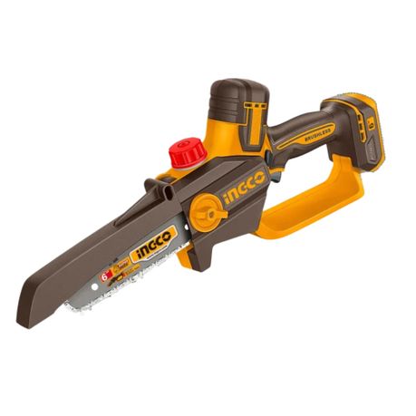 Ingco – Cordless Mini Chainsaw – 6 Inch Bar – Tool Only