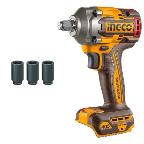 Ingco – Cordless Impact Wrench (405Nm) – Tool Only