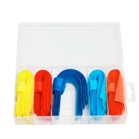 Wadfow – Reusable Velcro Tape Kit – Cable Tie Downs – 50 Pieces