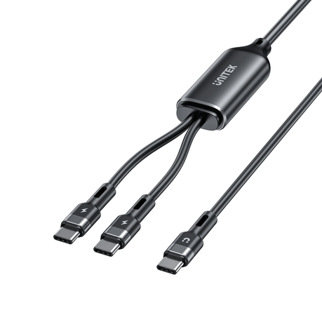 Unitek C14146ABK | 1.8m 100W PD 2-in-1 USB Type-C Charging Cable