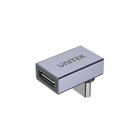 Unitek A1039GY | 240W 8K @60Hz USB4.0 90 Right Angled Adapter