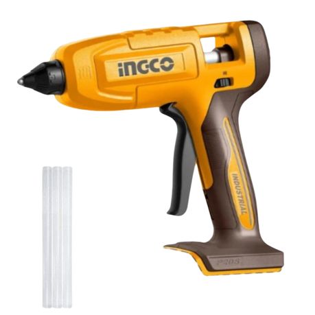 Ingco – Cordless Hot Glue Gun – Tool Only with 3x Glue Sticks