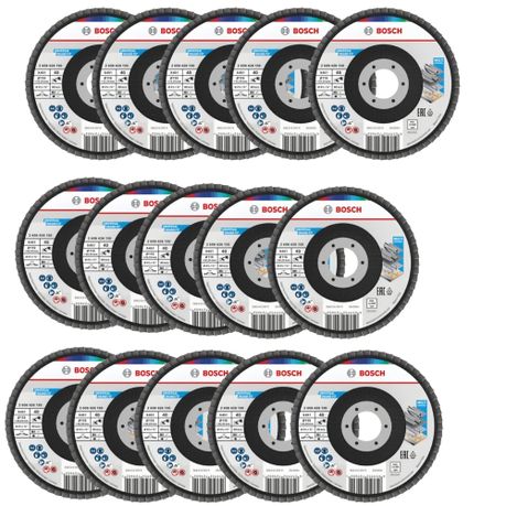 Bosch – Flap Disc X451 115mm T27 G40 – (Pack of 15)