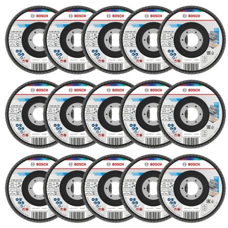 Bosch – Flap Disc X451 (115mm – T27) G60 – Pack of 15