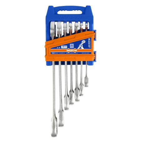 Wadfow – 7Pce Spanner Ratchet Set (Cr-Mo 8-19MM)