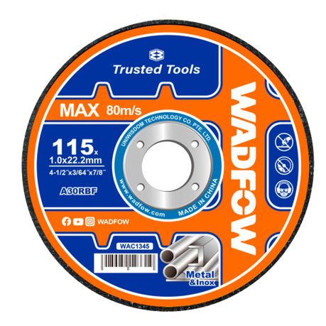 Wadfow – Metal Cutting Disc – (115mm x 1.0mm)
