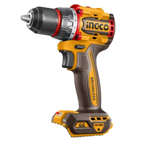 Ingco – Cordless Drill (66Nm) with 2 x 2.0Ah Batteries, Charger & Acc.