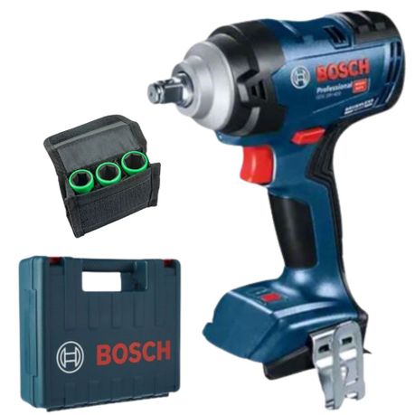 Bosch – Cordless Wrench (GDS 18V-400) – (Tool Only) with 3-Piece Socket Set