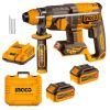 Ingco – Cordless Rotary Hammer Drill (22mm) with 2x4Ah Batteries & Charger Ingco – Cordless Rotary Hammer Drill (22mm) with 2x4Ah Batteries & Charger