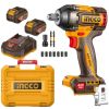 Ingco – Cordless (600Nm) Impact Wrench 42V with 2x 2.Ah Batteries & Charger Ingco – Cordless (600Nm) Impact Wrench 42V with 2x 2.Ah Batteries & Charger