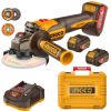 Ingco – Cordless Angle Grinder 115mm (42V) 1080W with 2 Batteries & Charger Ingco – Cordless Angle Grinder 115mm (42V) 1080W with 2 Batteries & Charger