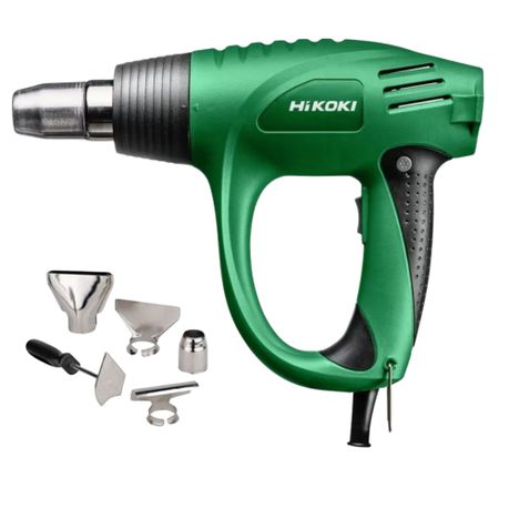 HiKOKI – Corded Heat Gun (2000W) with Nozzle Set & Scraper in Carry Case