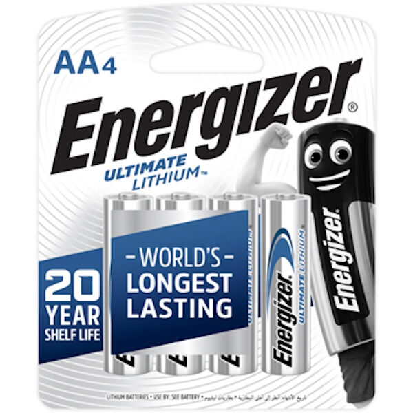 Energizer Lithium AA Battery Card 4