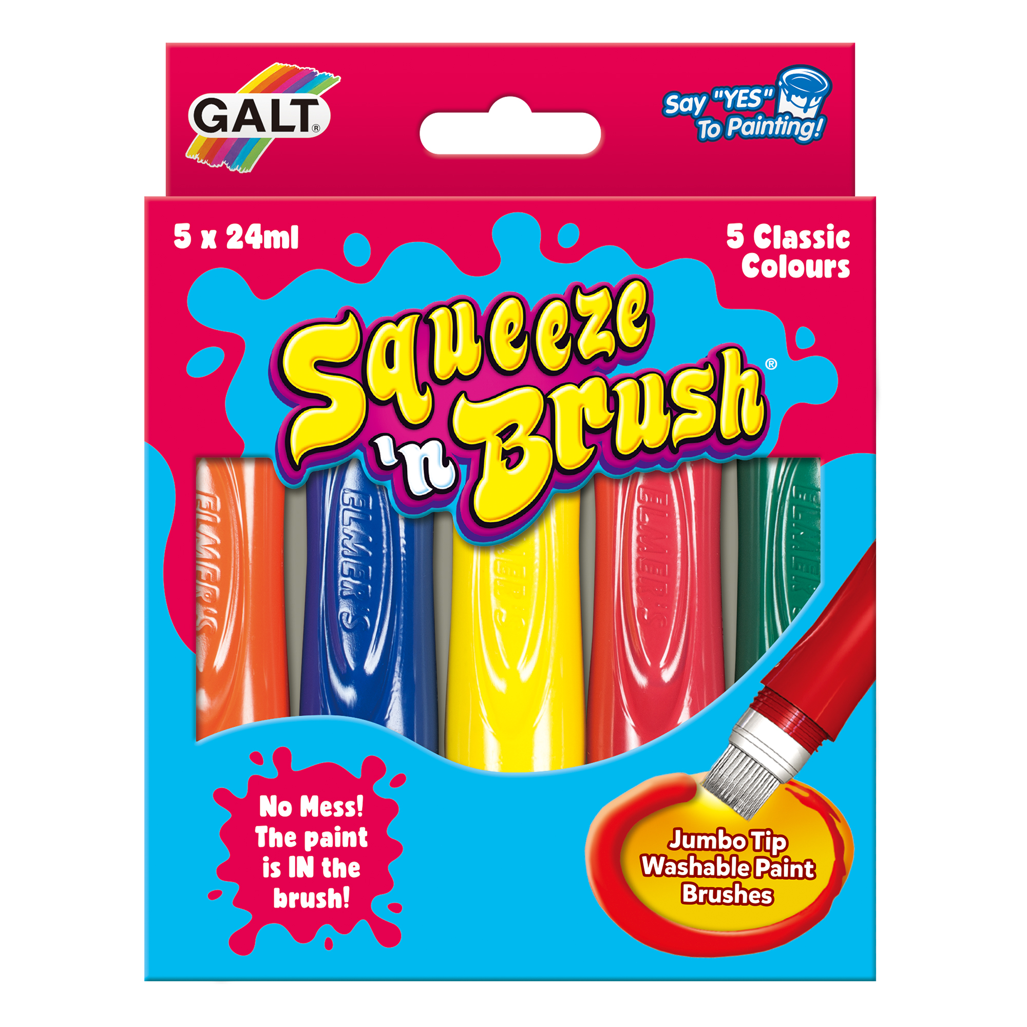 GALT – Squeeze & Brush – 5 Classic Colours