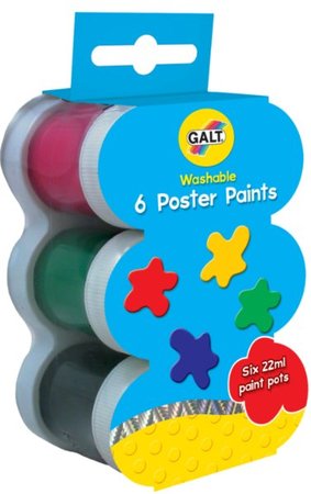 GALT – 6 Poster Paints- Washable