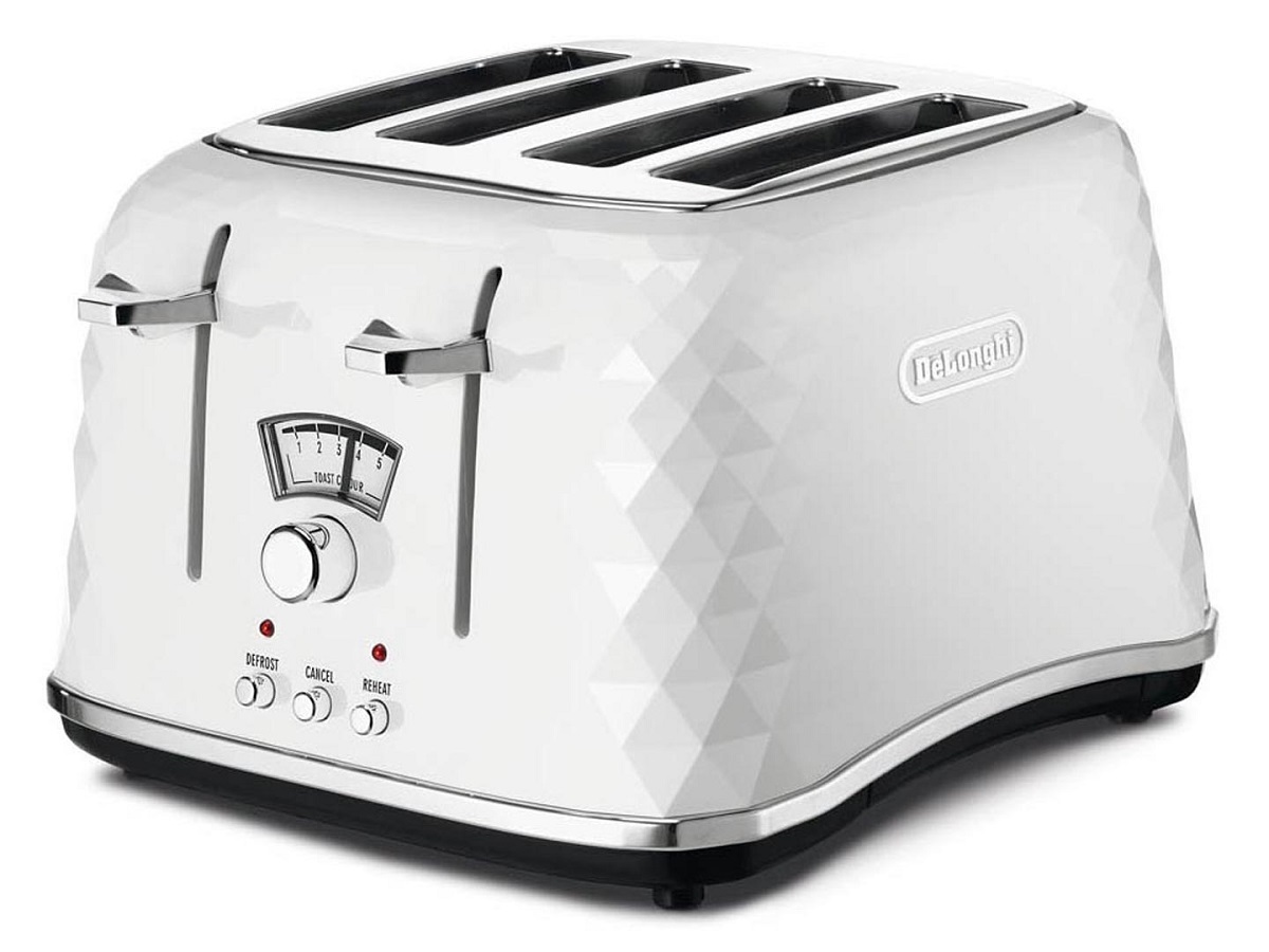 Delonghi – Brillante 4 Slice Toaster – White