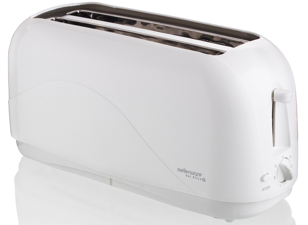 Mellerware – 4 Slice Cool Touch Toaster – White