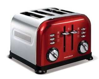 Morphy Richards – 4 Slice Toaster – Metallic Red