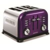 Morphy Richards – 4 Slice Toaster – Metallic Plum Morphy Richards – 4 Slice Toaster – Metallic Plum