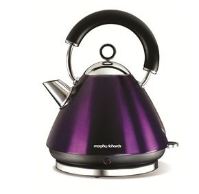 Morphy Richards – 1.5 Litre Pyramid Kettle – Metalic Plum