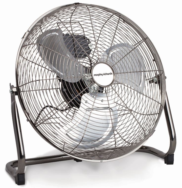 Morphy Richards – 140W 18″ Turbine Floor Fan – Metal Graphite