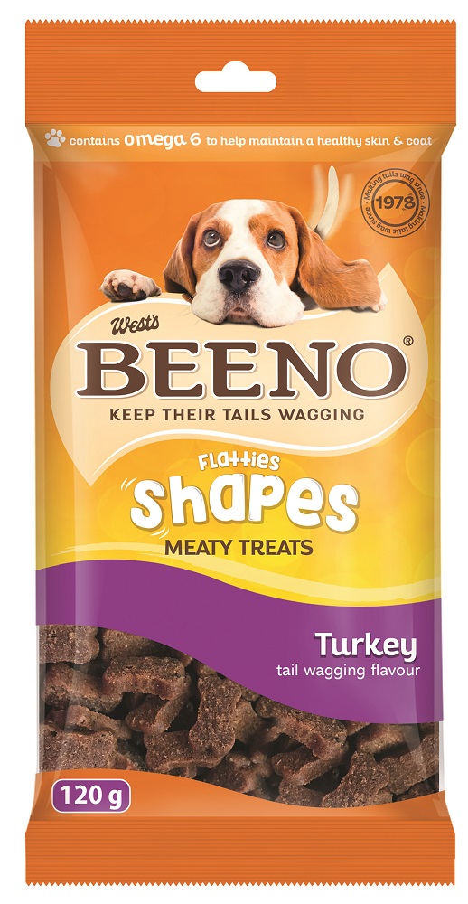 Beeno –  Flatties Meaty Dog Treats Turkey – 0.12kg