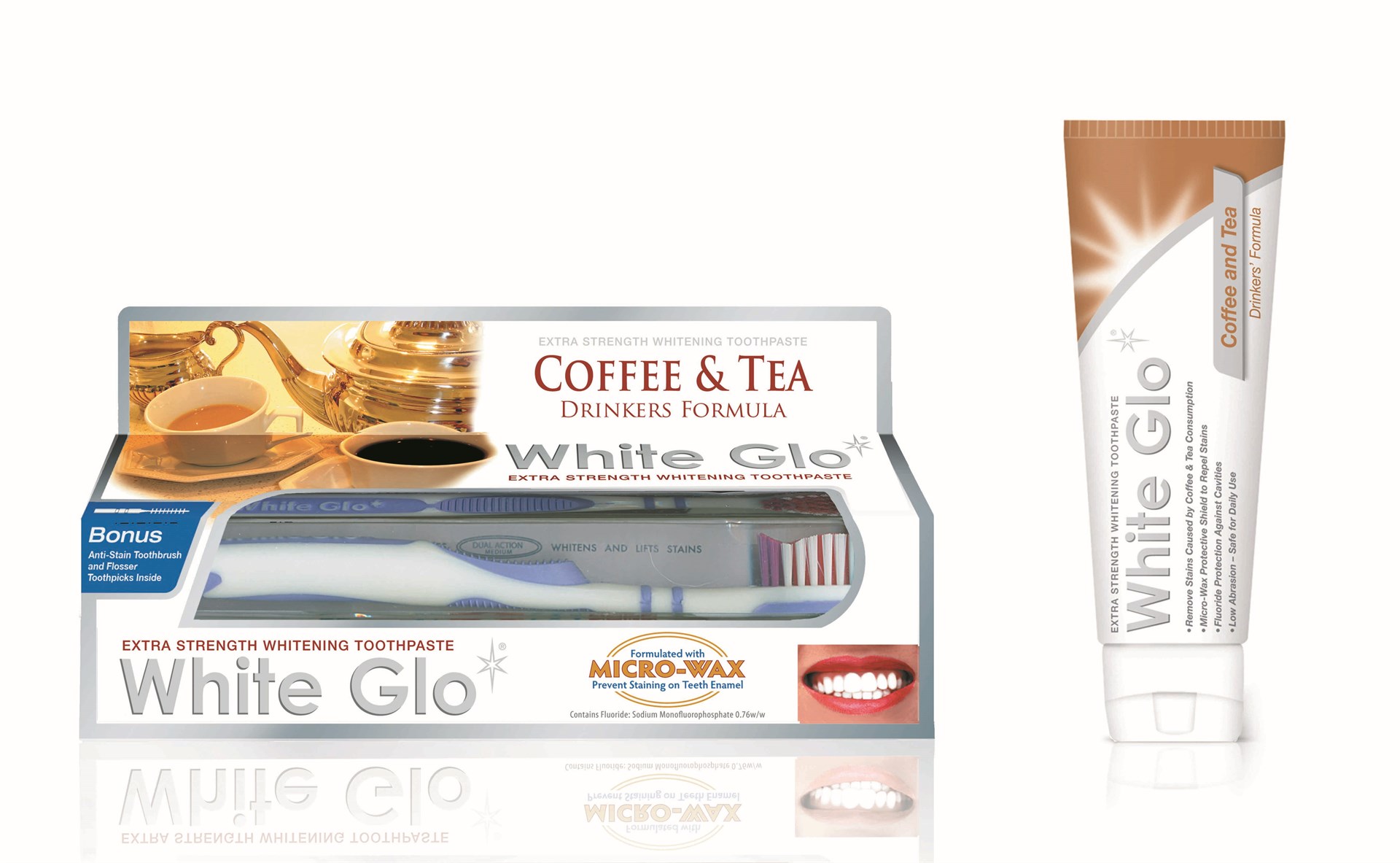 White Glo – Toothpaste Coffee & Tea – 100ml – Parent