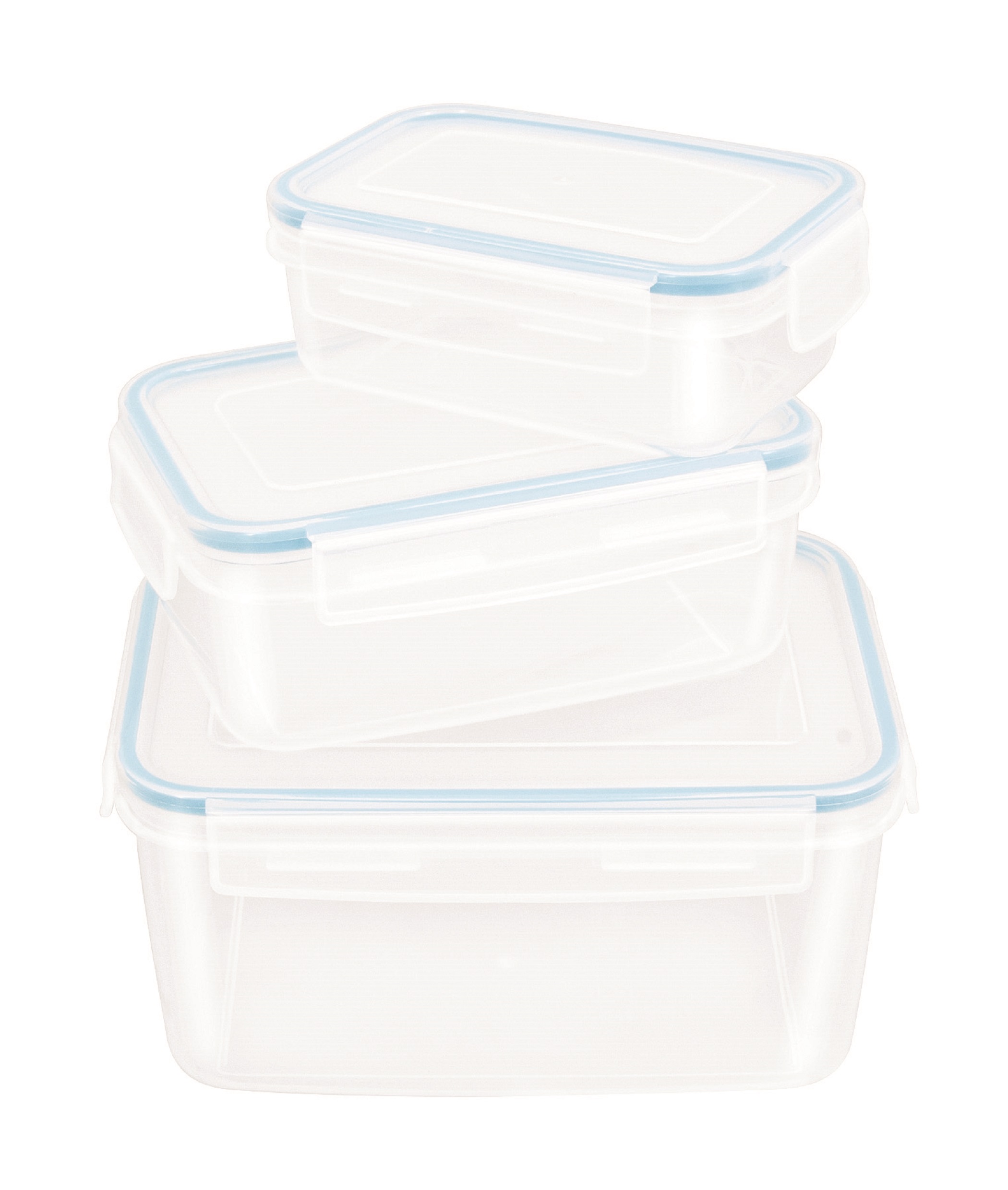 Snappy – Rectangular Promotional Food Storage Container Set – 3 Piece