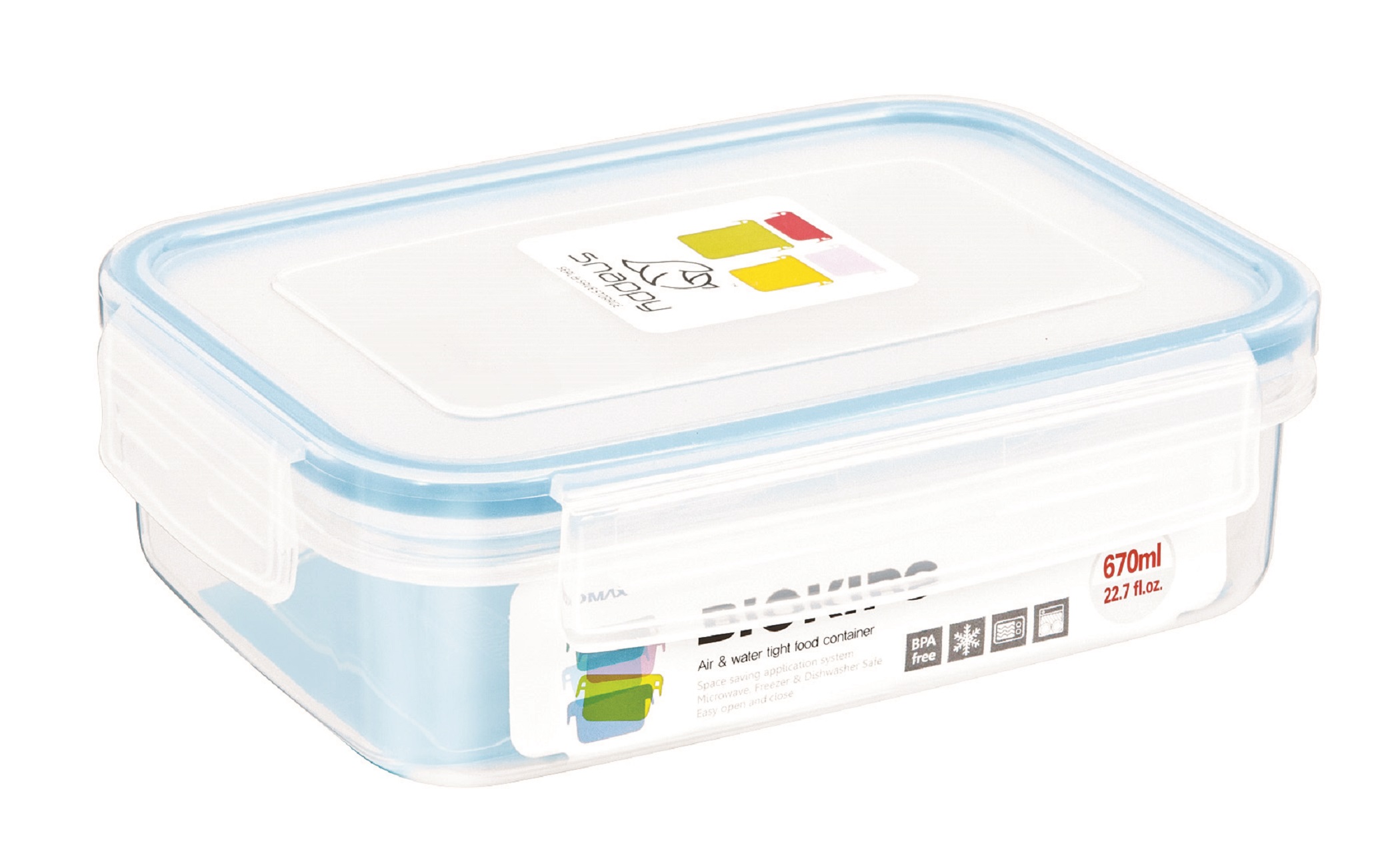 Snappy – Rectangular Food Storage Container – 670ml