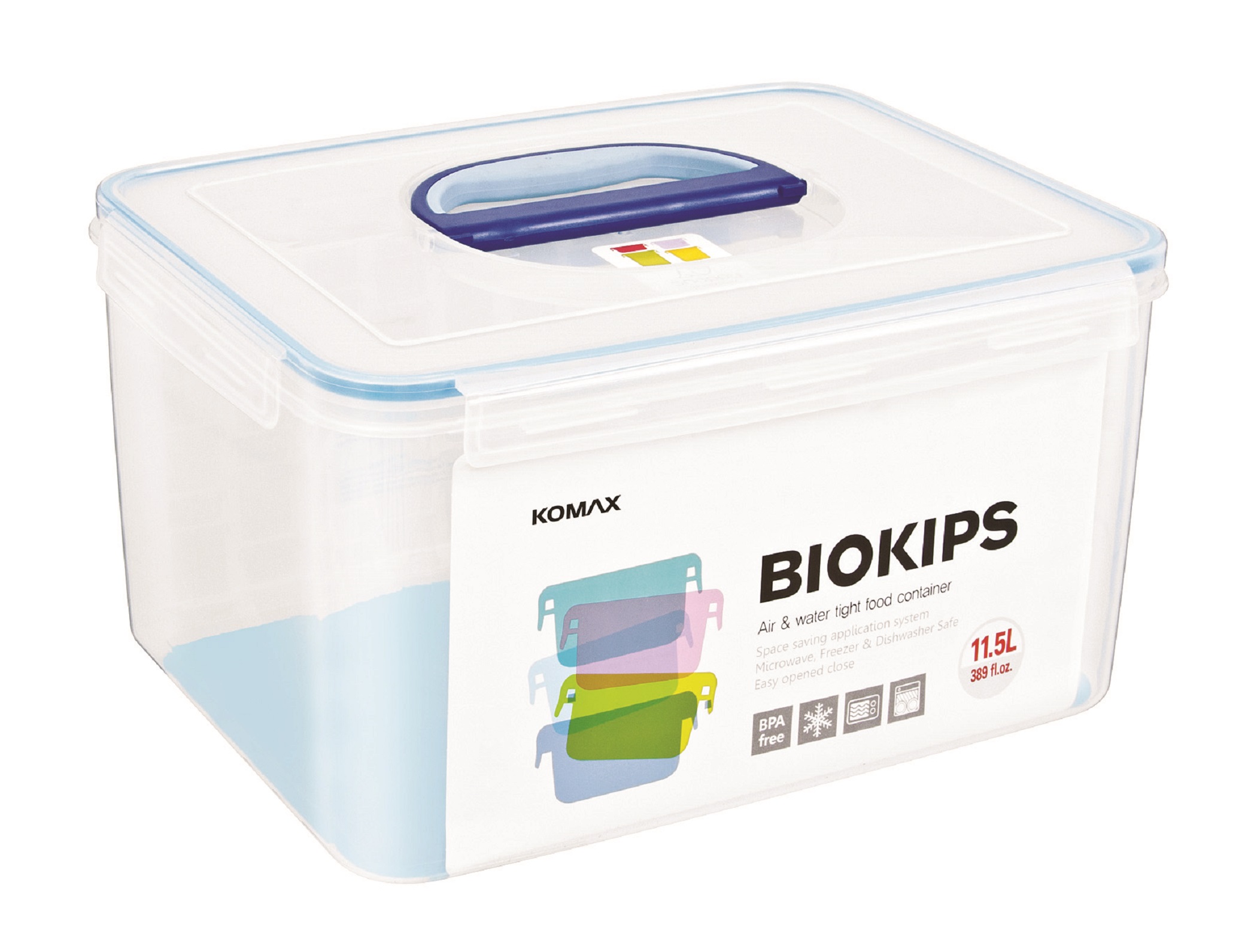 Snappy – Rectangular Food Storage Container with Handle – 11.5 Litre