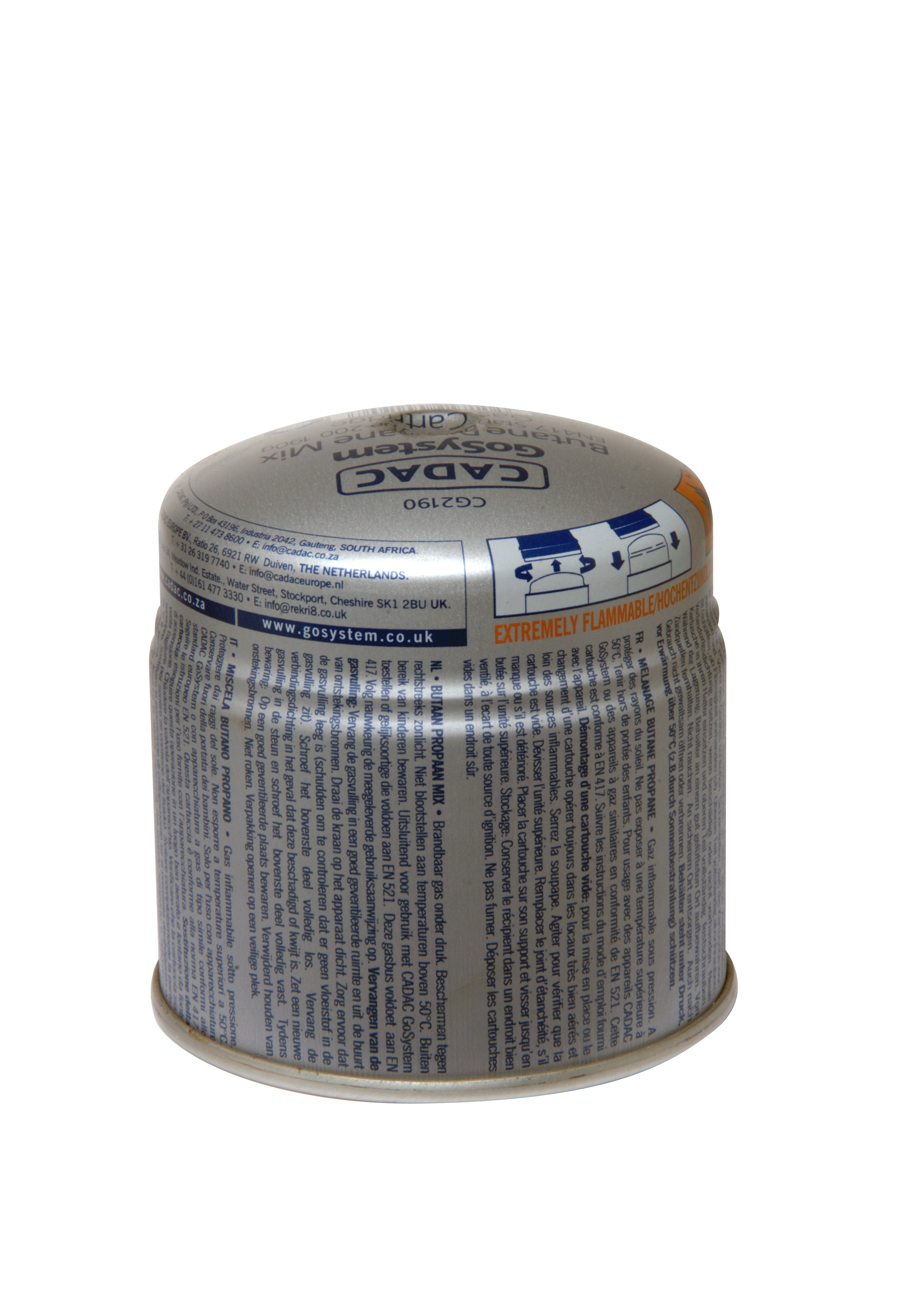 Cadac – 190g Piercable Gas Cartridge