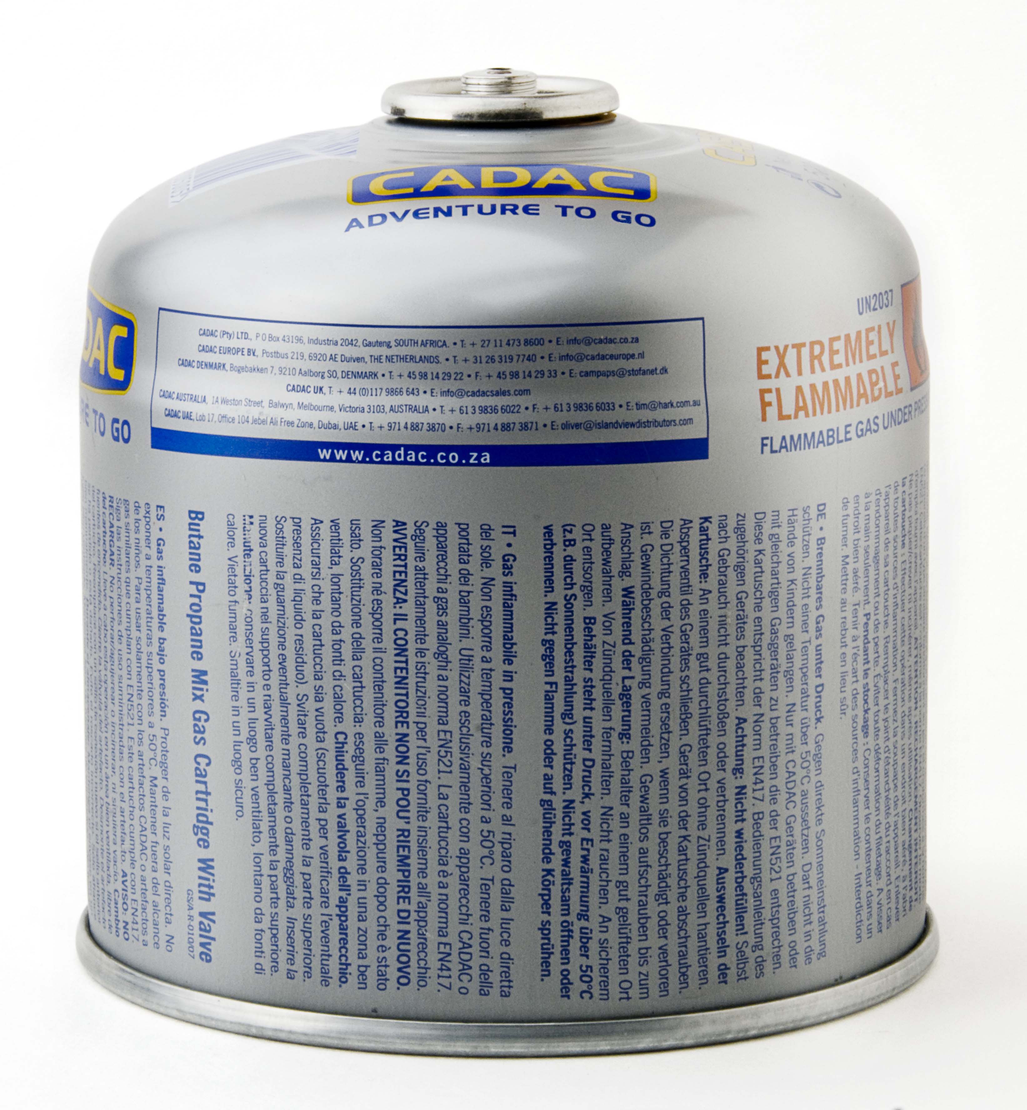 Cadac – 500g Threaded Gas Cartridge