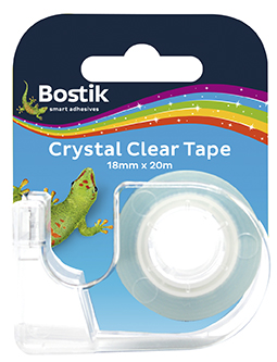 Bostik Crystal Clear Tape Dispenser – 18mm x 20m