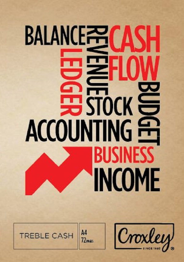 Croxley JD165 72 Page Treble Bookkeeping Journal (Pack of 10)