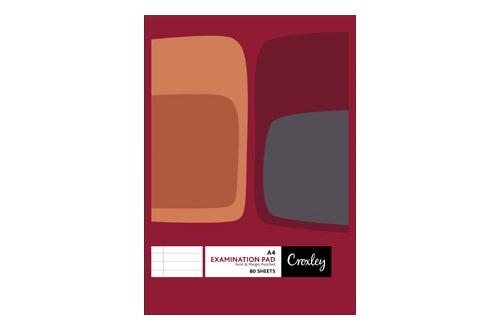 Croxley JD566 F&M 80 Sheet Punched & Ruled Examination Pad