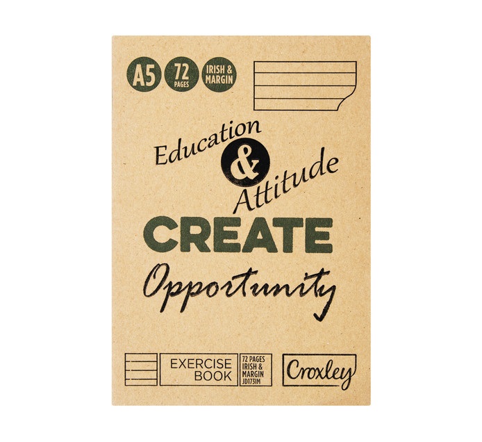 Croxley JD173 72 Page A5 I&M Exercise Book (20 Pack)