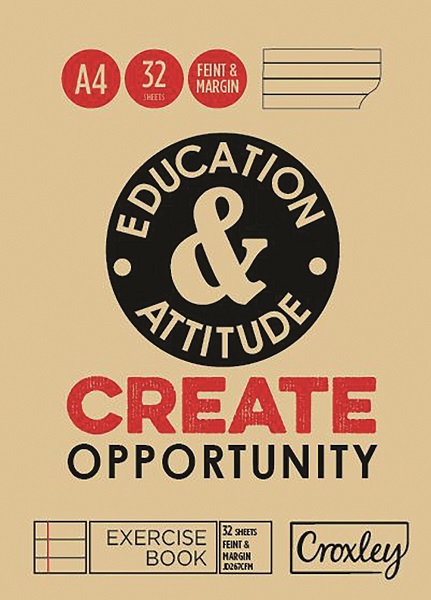 Croxley JD267 32 Page A4 F&M Exercise Book (20 Pack)