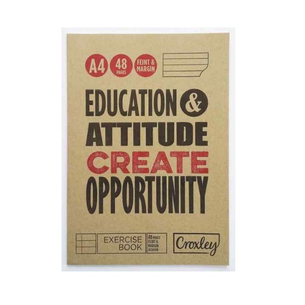 Croxley JD269 48 Page A4 F&M Exercise Book (20 Pack)