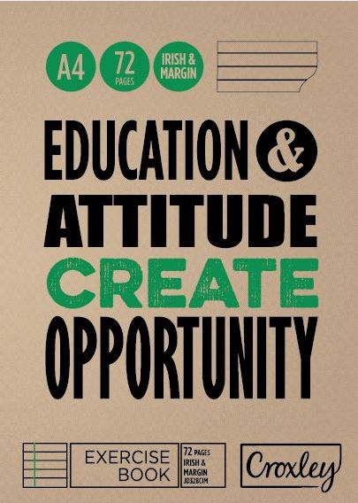 Croxley JD328 72 Page A4 I&M Exercise Book (10 Pack)